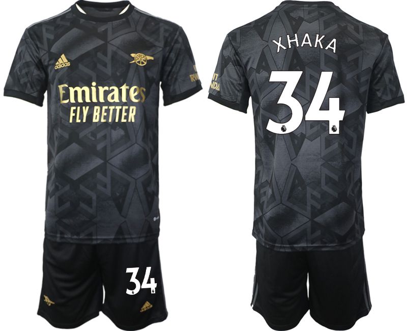 Men 2022-2023 Club Arsenal away black #34 Soccer Jersey->customized soccer jersey->Custom Jersey